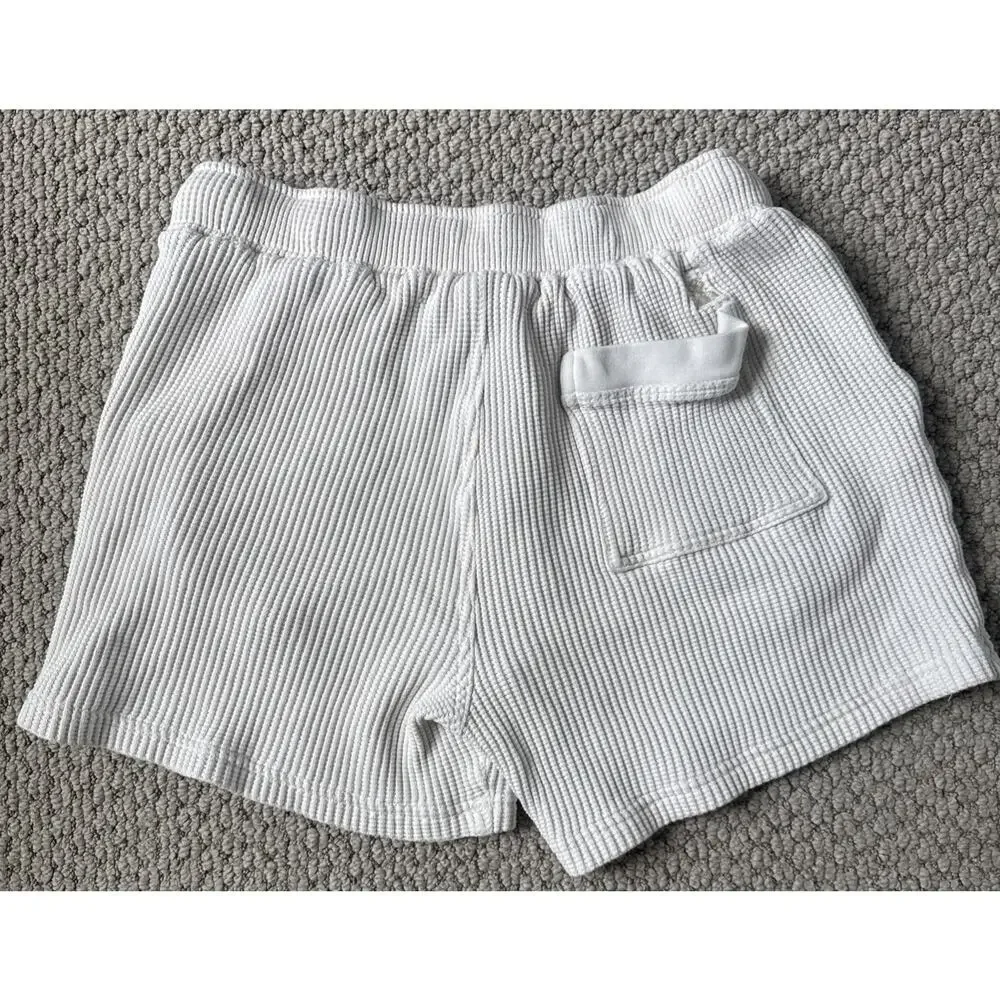 Dandy Del Mar Waffle Knit Shorts Vintage Ivory Men’s Size XL